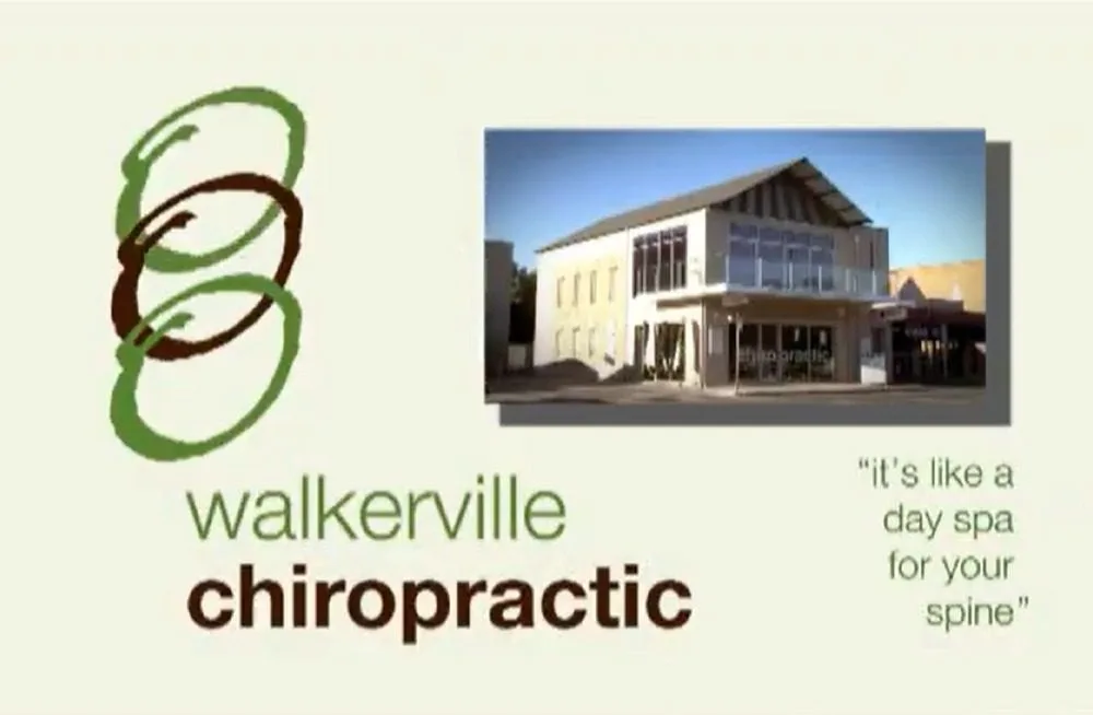 A chiropractic clinic with a modern interior, featuring a chiropractic table and medical equipment. A chiropractor is performing a spinal adjustment on a patient.